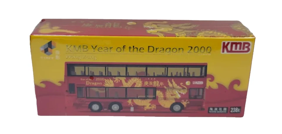Tiny City KMB Bus Volvo Olympian 11M Year of Dragon 2000 Route 238X 1:110 - Image 1 of 1