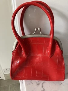 vintage Y2K patent croc top handle grab bag benetton RARE insta - Picture 1 of 6