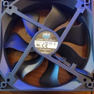 Set of 2 Cooler Master 120mm 12V PC Fan A12025-12CB-3EN-F1. FREE SHIP FROM OHIO! - Picture 1 of 3