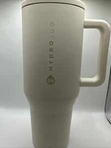 Hydro Jug Traveler 32 Oz BPA Free For Cold Beverage Cup With Handle - Cream - Picture 1 of 9