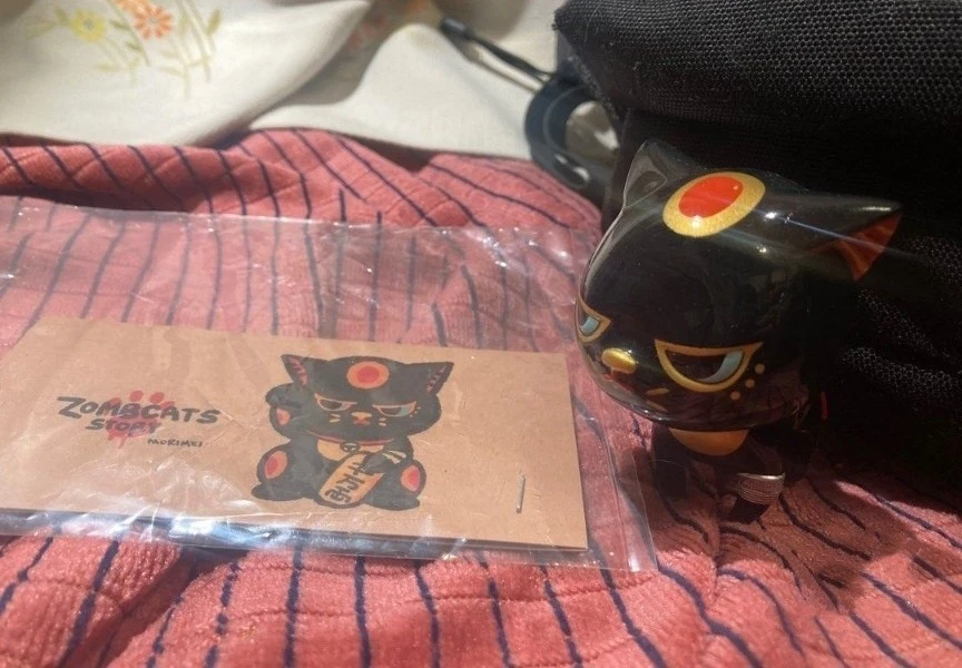 Zombcats Story Morimei Lucky Cat Negro Versión Limitada Figura Vinilo Sofubi Modelo Juguete Foto 1 de 1