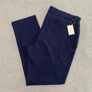 Peter Millar EB66 Crown Sport Performance Five Pocket Mens 40x32 Navy Pant New - Picture 1 of 15