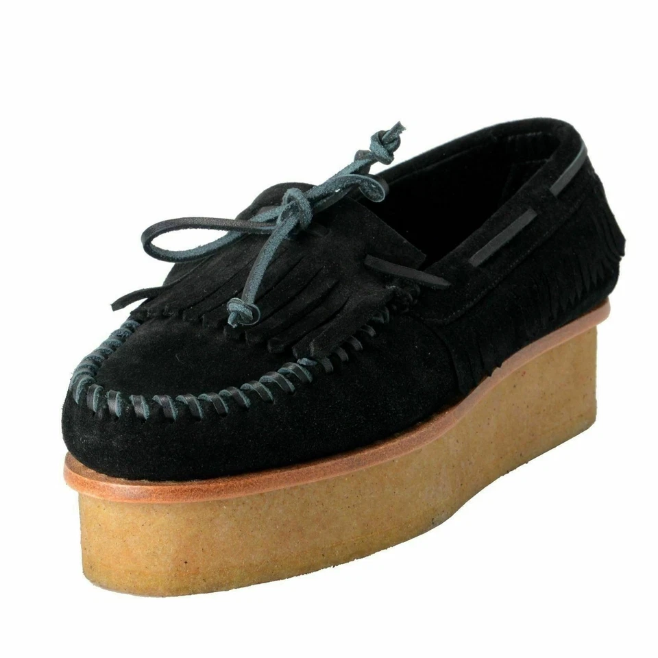 Zapatos Mocasines Giuseppe Zanotti Diseño Para Mujer Gamuza Sin Cordones Plataformas EE. UU. 6 IT 37 Foto 1 de 4