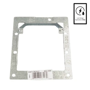 Leviton Low Voltage Dual-Gang Rough-In Extension Mounting Bracket 1-Gang 47610-2 - Picture 1 of 4