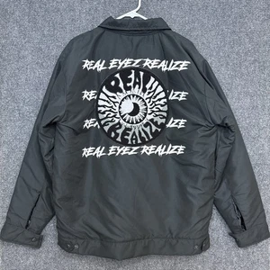 Real Realize Herren Jacke Schwarz XL Members Only Unikat Grunge Streetwear - Bild 1 von 7