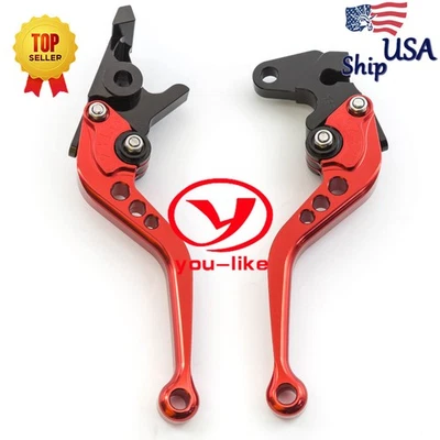 Palancas de embrague de freno cortas CNC para Yamaha YZF R6 1999-2004 FZ1 FAZER 2001-2005 Foto 1 de 4