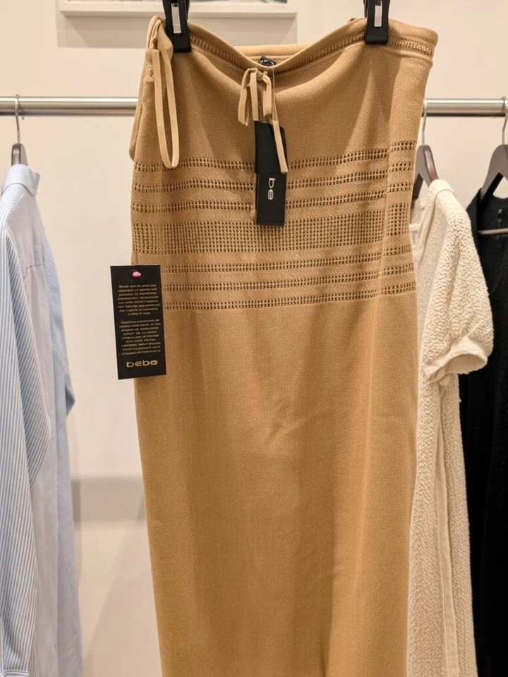 NUEVO con etiqueta Bebe Crochet Suéter Vestido XL Foto 1 de 1