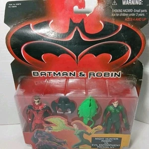Vintage Batman & Robin Movie Night Hunter Robin vs Evil Poison Ivy Kenner 1997 - Picture 1 of 7