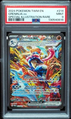 Greninja EX 214 PSA 9 Mint Pokemon Card New Cert - Image 1 of 3