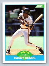1989 Score Barry Bonds #127   Pittsburgh Pirates