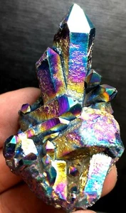36g WOW! Rainbow Titanium plated Crystal Cluster, color-changing crystal R456 - Picture 1 of 8