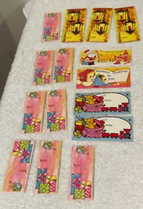 15 Vintage Mitte des Jahrhunderts WEIHNACHTEN bis - von GESCHENKETIKETTEN Karten NOS KOSTENLOSER VERSAND - Bild 1 von 3