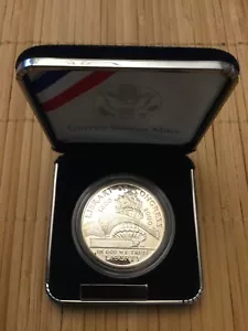 2000-P Library of Congress Commemorative Proof Silver Dollar $1 US Mint COA OGP - Picture 1 of 7