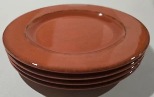 Pier 1 Toscana Terracotta Set of FOUR Dinner Plates 11" Italy NEW OLD STOCK - Picture 1 of 7
