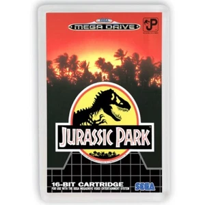 JURASSIC PARK SEGA GENESIS FRIDGE MAGNET IMAN NEVERA - Imagen 1 de 3