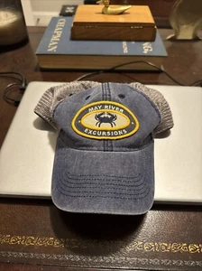 May River Excursions Palmetto Bluff Bluffton SC Mesh Trucker Hat Navy -Legacy - Picture 1 of 3
