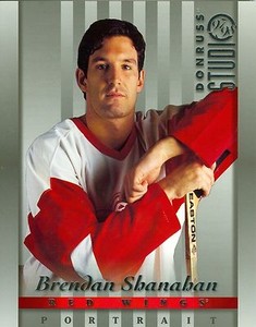 Brendan Shanahan 1997-98 Donruss Studio 97 Portrait Detroit Red Wings #6 NM 8x10