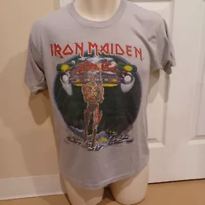 Vintage IRON MAIDEN 1987 TOUR EDDIE LIVES METAL ROCK T-Shirt & orig TICKET STUB - Bild 1 von 17