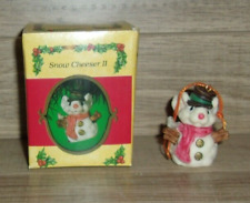 Ganz 1995 Little Cheesers Christmas Ornament Snow Cheeser II Snowman Mouse 05425