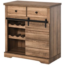 HOMCOM Dispensa Credenza da Cucina in Stile Industriale Vintage