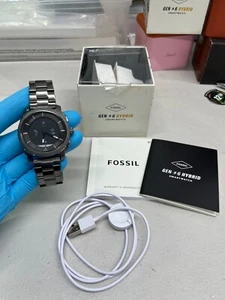 Fossil Machine Gen 6 Hybrid Smartwatch Smoke Stainless FTW7070 DF14F1 - USED - Picture 1 of 8