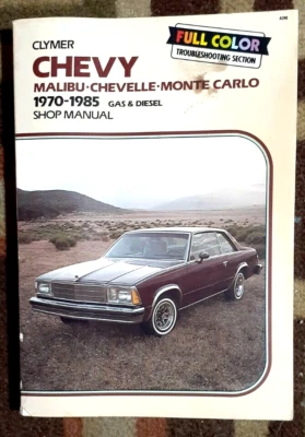 Clymer Chevrolet Malibu/Chevelle/Monte Carlo 1970-1987 Shop Repair Manual  - Image 1 of 2