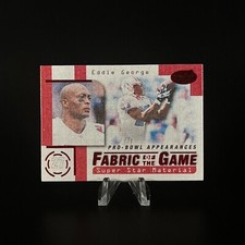 Eddie George 1999 Leaf Certified Fabric of the Game Football Card #FG12 /500