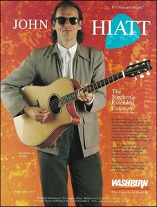 John Hiatt 1988 Washburn DC60E Stephen's Extended Cutaway Acoustic Guitar ad - Picture 1 of 3