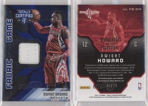 2015-16 Totally Certified Fabric of the Game Materials Blue /49 Dwight Howard