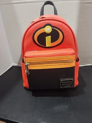 Disney Parks Los Increíbles Loungefly Mini Mochila Naranja Nueva Con Etiquetas Foto 1 de 4