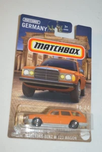 MATCHBOX 2024 GERMANY 16/24 - ' 80 MERCEDES-BENZ W 123 WAGON ORANGE - Picture 1 of 5