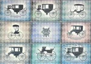 Papel de arroz para álbum de recortes decoupage carruajes de artesanía 47 - Imagen 1 de 1