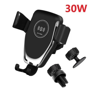 30W 2in1 Wireless Car Charger Mount Bracket For iPhone 13 Pro Max 12 11 XS XR - Zdjęcie 1 z 12
