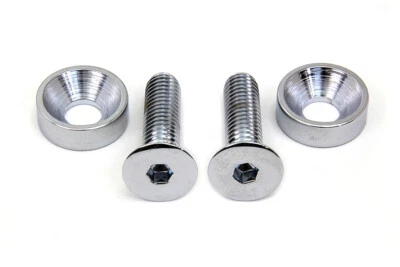Chrome Screw Set for Motor Mount to Cylinder Head fits Harley Davidson - Image 1 of 4
