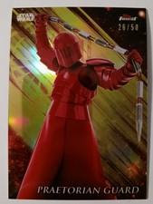 2018 Topps Finest Star Wars Gold Refractor 26/50 #74 Praetorian Guard Fast Ship