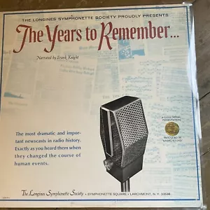 Frank Knight The Years To Remember/Longines SymphonetteNM/NM Poly Album Sleeve - Picture 1 of 4