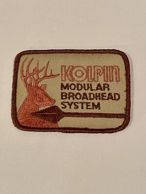 NEW Vintage Kolpin Modular Broadhead System Patch Iron/Sew On Buck Deer Hunting - Image 1 of 4