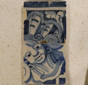 zabytkowe płytki Portugalia 18 wieku., Azulejos, Tile, Tegel, Carreaux Ancien, Delft,  - Zdjęcie 1 z 1