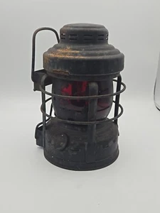 Linterna de contratista vintage Embury Luck-E-Lite No.25 camión vagón con globo rojo - Imagen 1 de 10