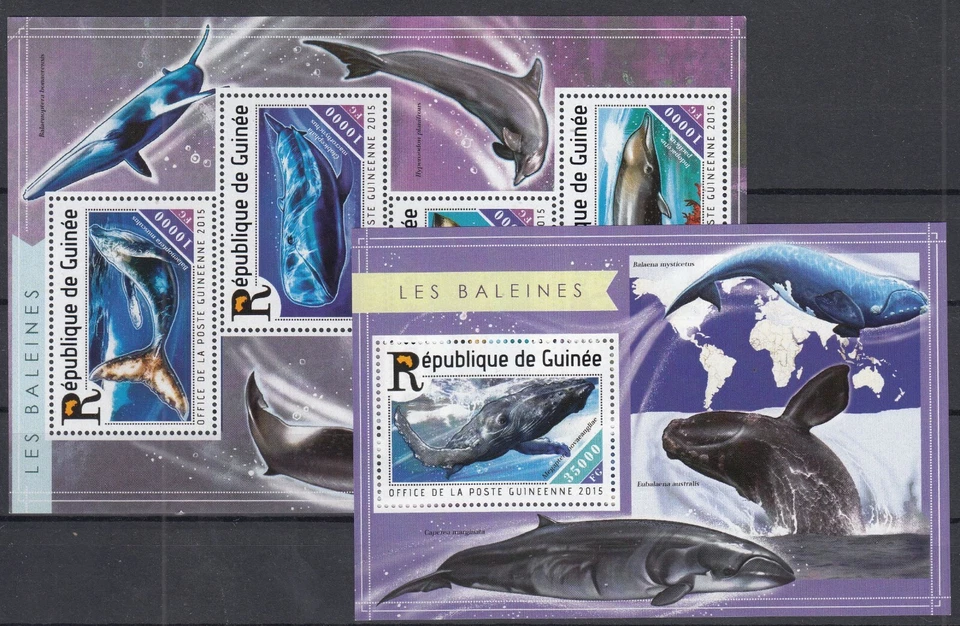 PK23237/ГВИНЕЯ – КИТ – Y&T # 7738 / 7741 + БЛОК # 1797 КАК НОВЫЙ БЕЗ НАКЛЕЕК И СЛЕДОВ - Изображение 1 из 1