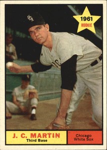 1961 Topps Baseball Card #124 J.C. Martin - EX-MT