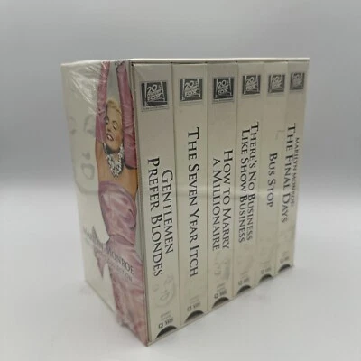 Marilyn Monroe VHS 20th Century Fox 6-Tape Set The Diamond Collection Sealed NOS - Image 1 of 4