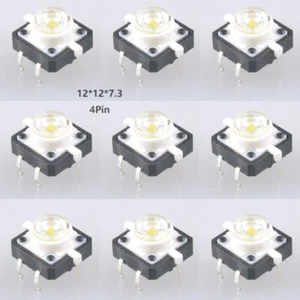 10-50pcs 12*12*7.3mm Microswitch Tactile Push Button Switch Mini LED Tact Switch - Picture 1 of 4
