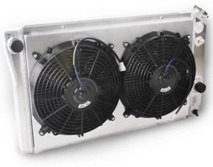 Ventilador de funda radiador AT para 1984-1990 Chevy s10 blazer V8 LS SS Corvette C4 3 filas - Imagen 1 de 12