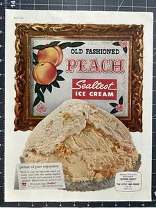 Anuncio impreso vintage 1958 SEALTEST HELAUM Old Fashion Peach Shirley Temple años 50 - Imagen 1 de 1
