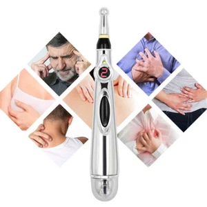 Electric Acupuncture Pen Laser Massage Head Laser Therapy Magic Pen & 3 Probe - Picture 1 of 10
