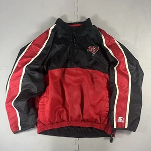 Tampa Bay Buccaneers Starter Windbreaker Reversible Jacket Men’s XL Half zip - Picture 1 of 8