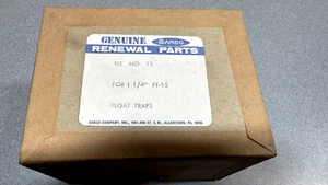 SARCO KIT NO 11 FOR 1 1/4" FT-15 FLOAT TRAPS NOS NIB KIT - Picture 1 of 3