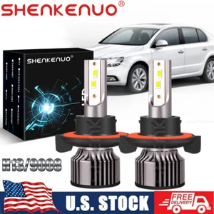 LED Headlight Kit H13 9008 White 6000K Hi/Low CSP Bulbs For KIA Soul 2014-2021 - Picture 1 of 12