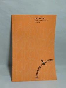 Vintage 10/4/1991 Jay Leno Indiana University Auditorium Program - Picture 1 of 4